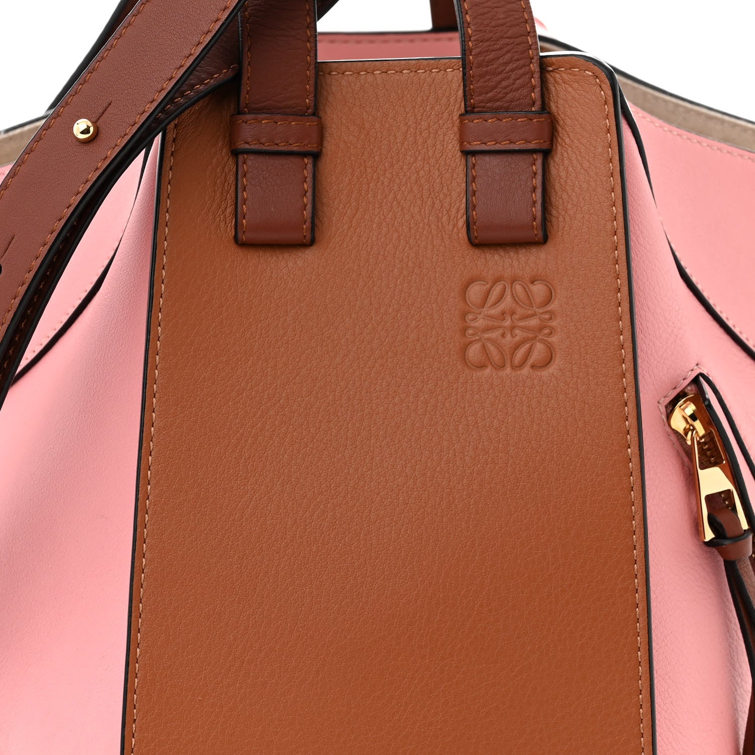 Loewe Calfskin Small Hammock Shoulder Bag Pastel Pink Tan 8 of 11