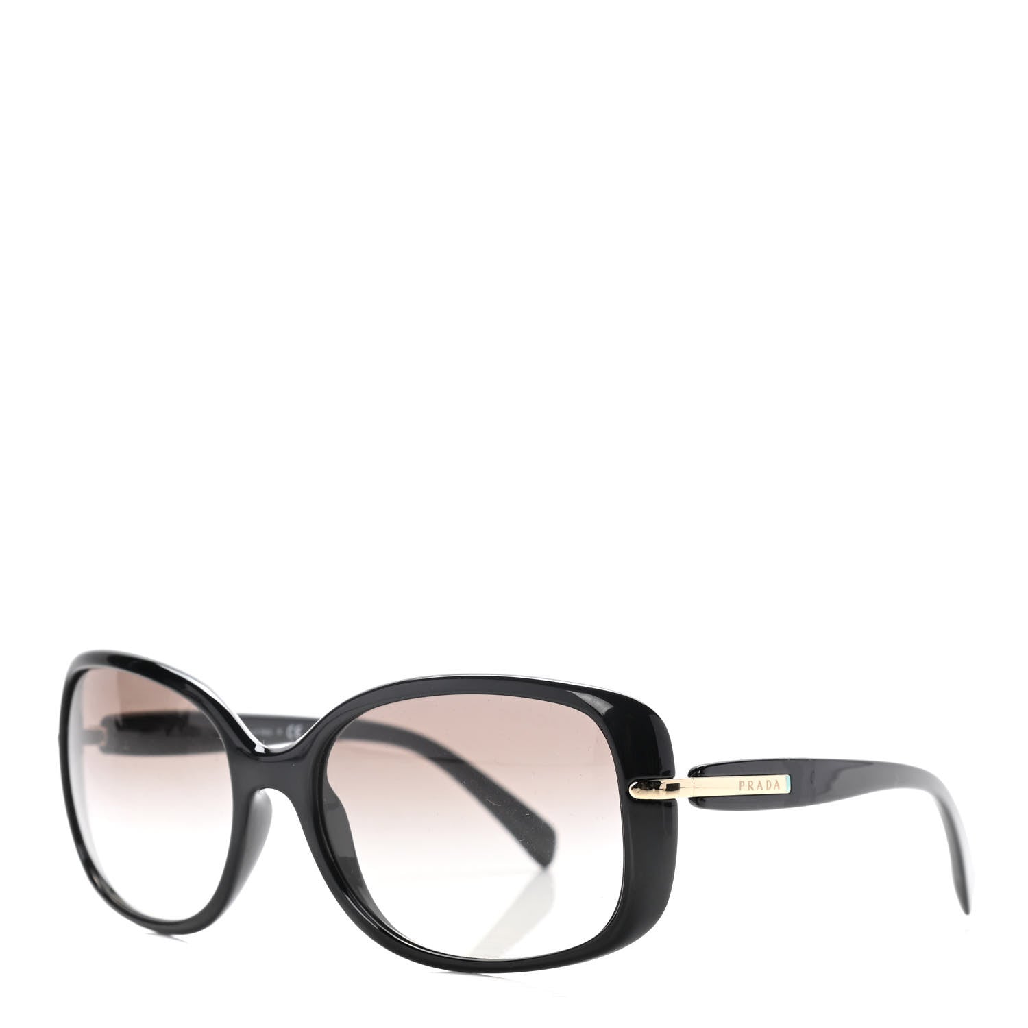 Prada Square Sunglasses SPR 08O Black 2 of 15