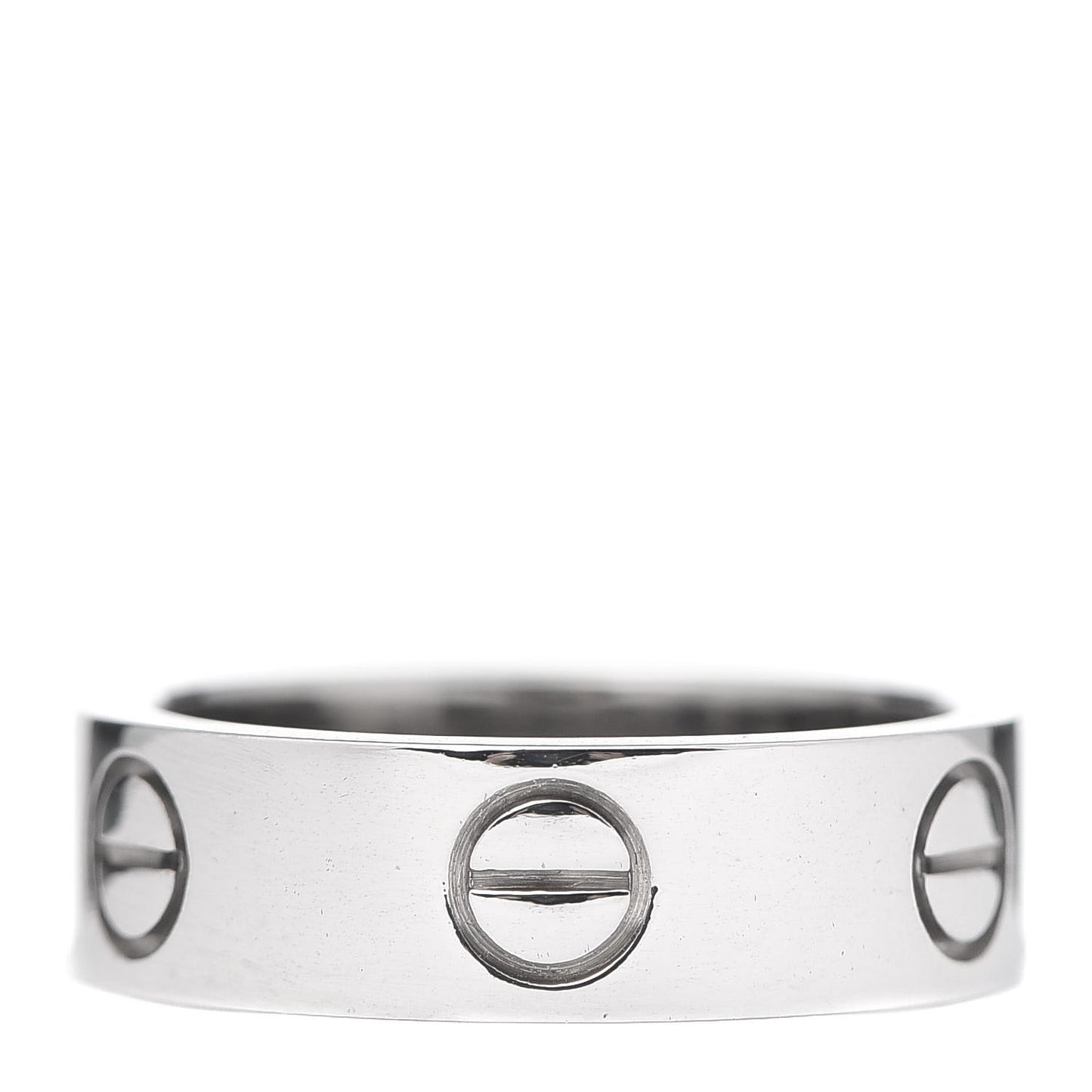 18K White Gold 5.5mm LOVE Ring 50 5.25