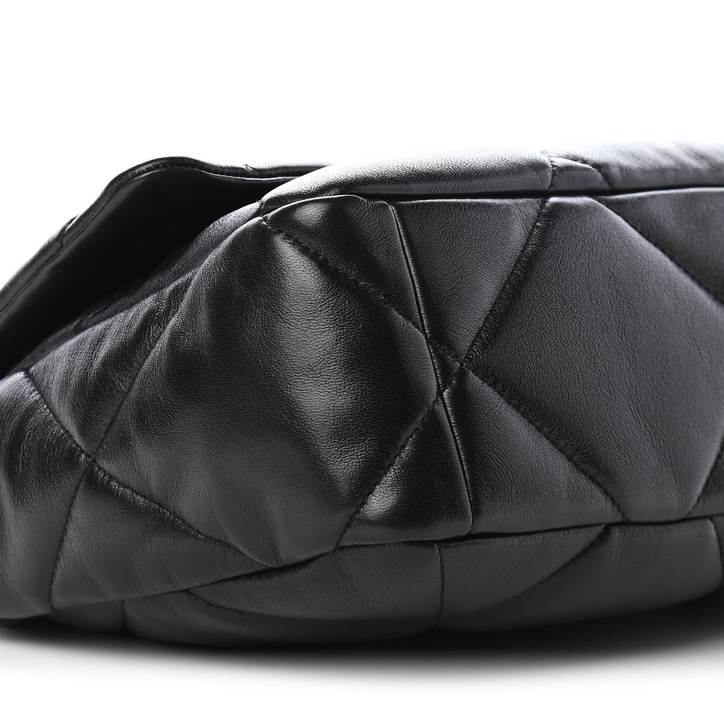 Lambskin Quilted Large Chanel 19 Flap Black