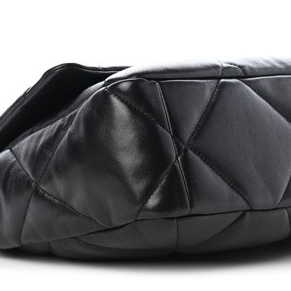 Chanel Lambskin Quilted Large Chanel 19 Flap Black 8 of 9