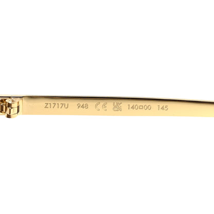 Louis Vuitton Metal LV Golden Mask Sunglasses Z1717U Gold 5 of 7