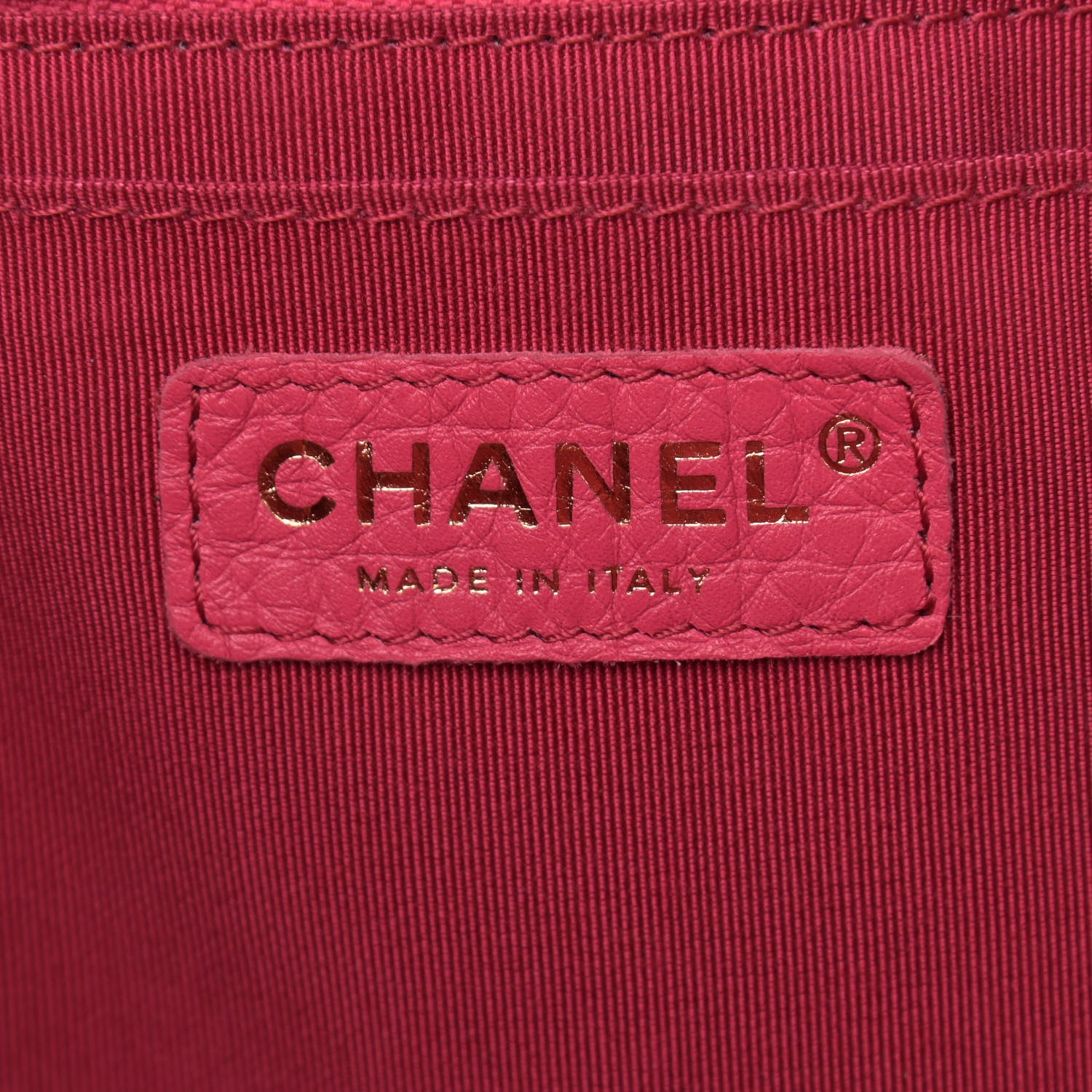 Chanel Calfskin Quilted Small XXL Travel Flap Bag Dark Pink 6 of 10