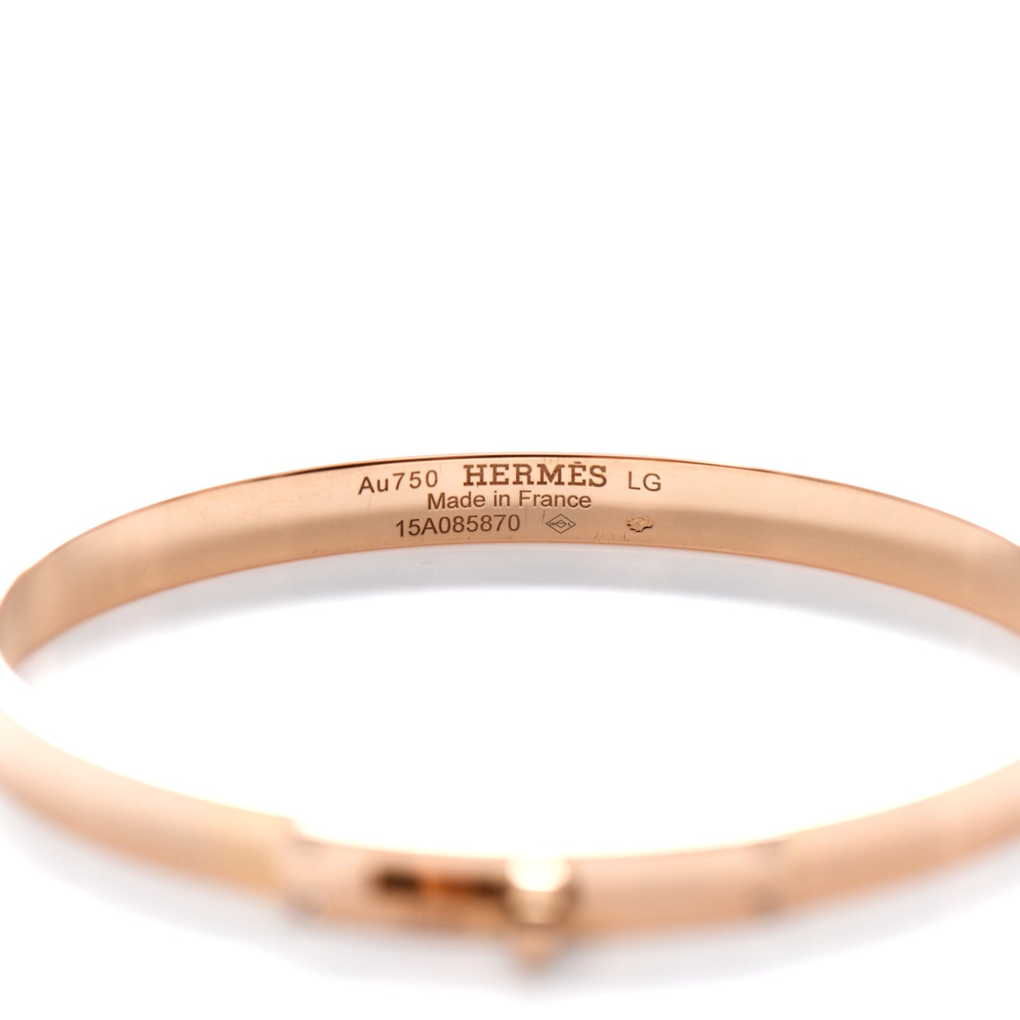 18K Rose Gold Diamond PM Kelly Bracelet LG