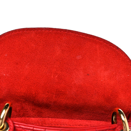 Christian Dior Calfskin Cannage Dioramour Mini Lady Dior Bag Bright Red 9 of 12