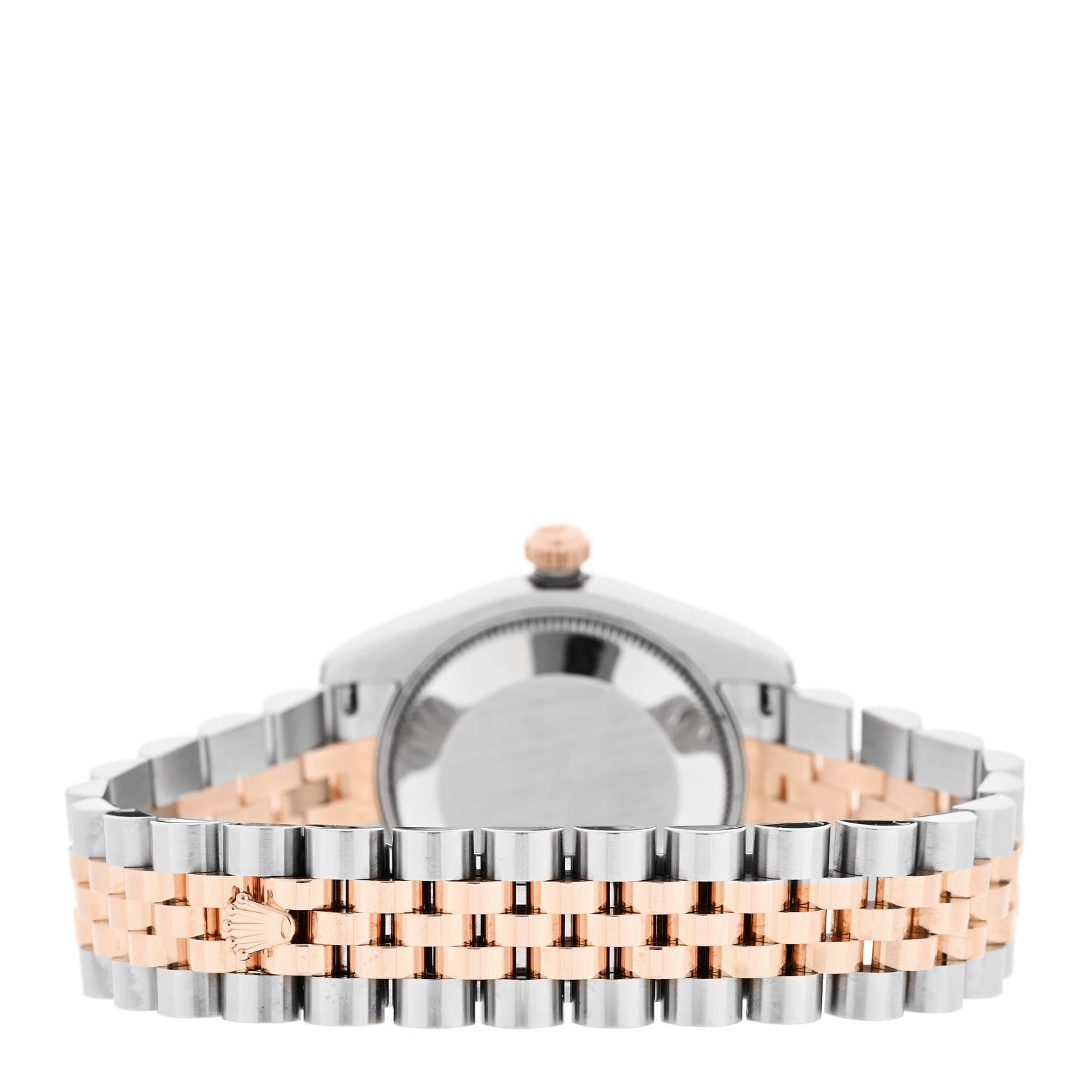 Rolex Stainless Steel 18K Everose Gold Diamond 31mm Oyster Perpetual Datejust Watch Black 178271 3 of 6