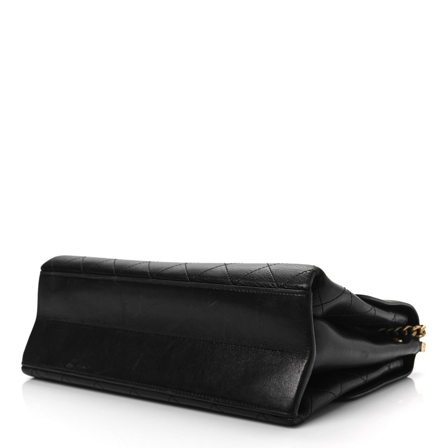 Lambskin Stitched Coco Luxe Medium Flap Black