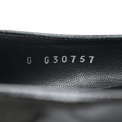 Chanel Patent Calfskin Pearl CC Loafers 36.5 Black 8 of 11