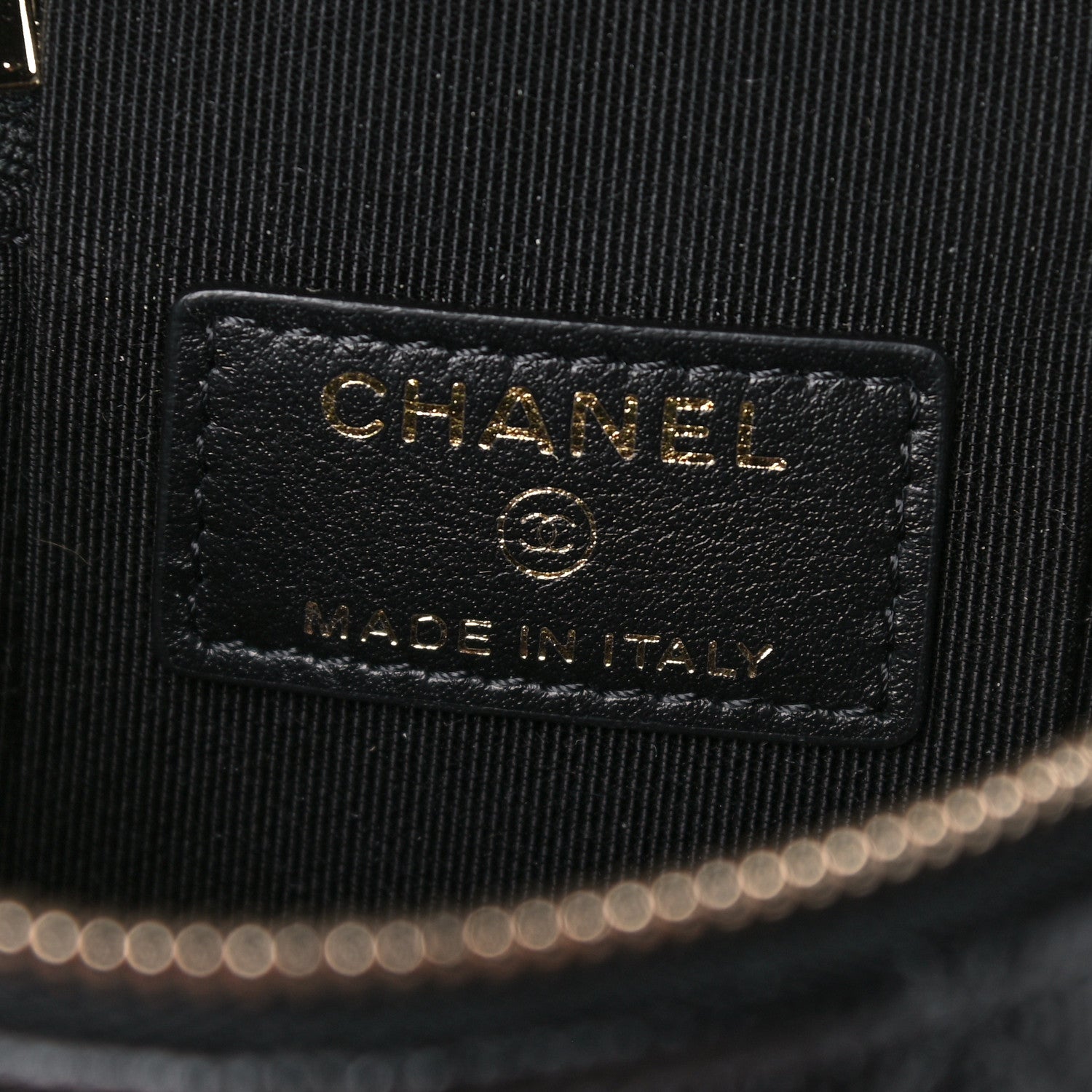 Chanel Caviar Quilted Small Handle With Care Vanity Case With Chain Black 6 of 10