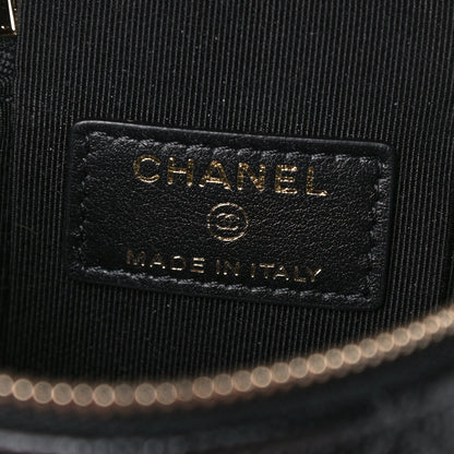 Chanel Caviar Quilted Small Handle With Care Vanity Case With Chain Black 6 of 10
