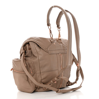 Alexander Wang Lambskin Mini Marti Backpack Latte Rose Gold Hardware 3 of 14