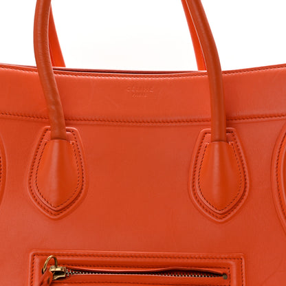 Celine Supple Calfskin Medium Phantom Luggage Orange 8 of 15