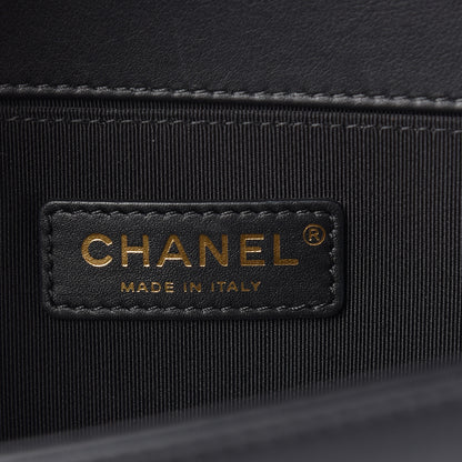 Chanel Lambskin Quilted Medium Boy Flap Black 6 of 13