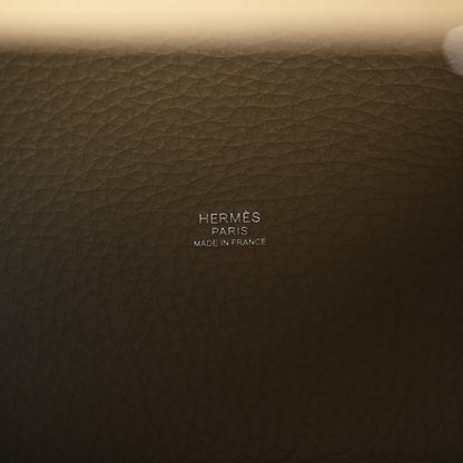 Hermes Taurillon Clemence Picotin Lock 18 PM Beige Marfa 6 of 11