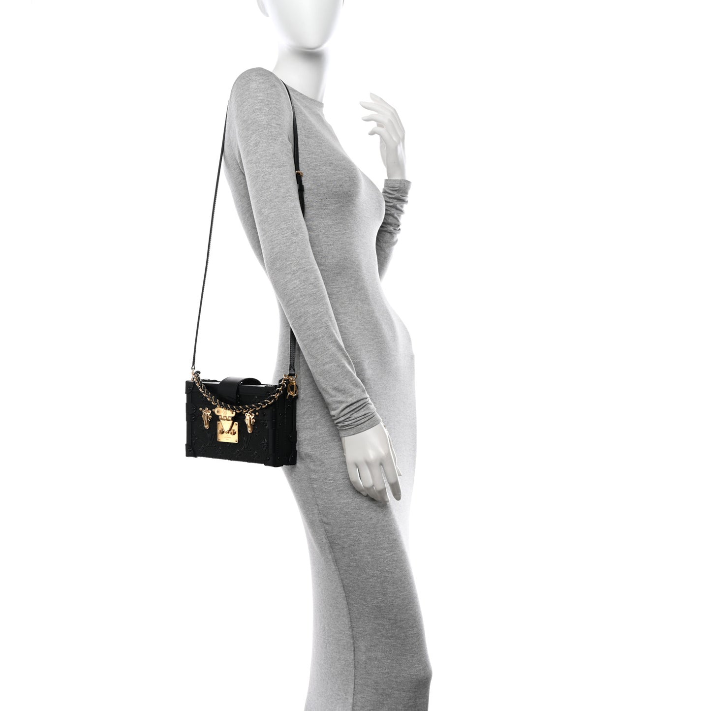 Midnight Canvas Petite Malle Black