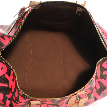 Louis Vuitton Graffiti Keepall 45 Fuchsia 5 of 8