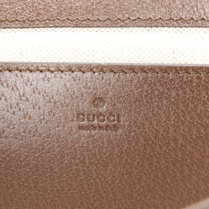 Gucci GG Supreme Monogram Textured Dollar Calfskin Web Mini Ophidia Envelope Shoulder Bag Beige Ebony 6 of 10