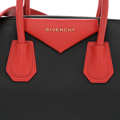 Givenchy Smooth Calfskin Small Bi-Color Antigona Black Red 9 of 16