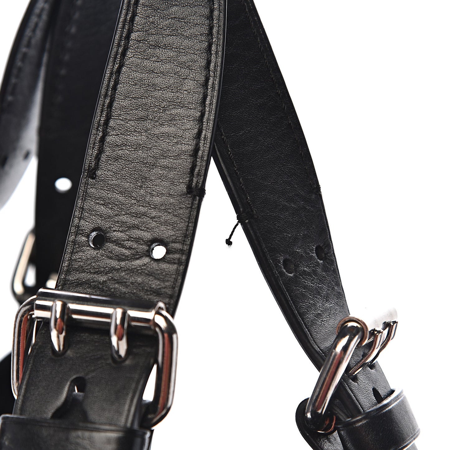 Nylon Studded Shoulder Bag Black