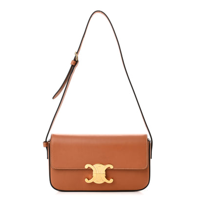 Celine Natural Calfskin Triomphe Shoulder Bag Tan 1 of 10