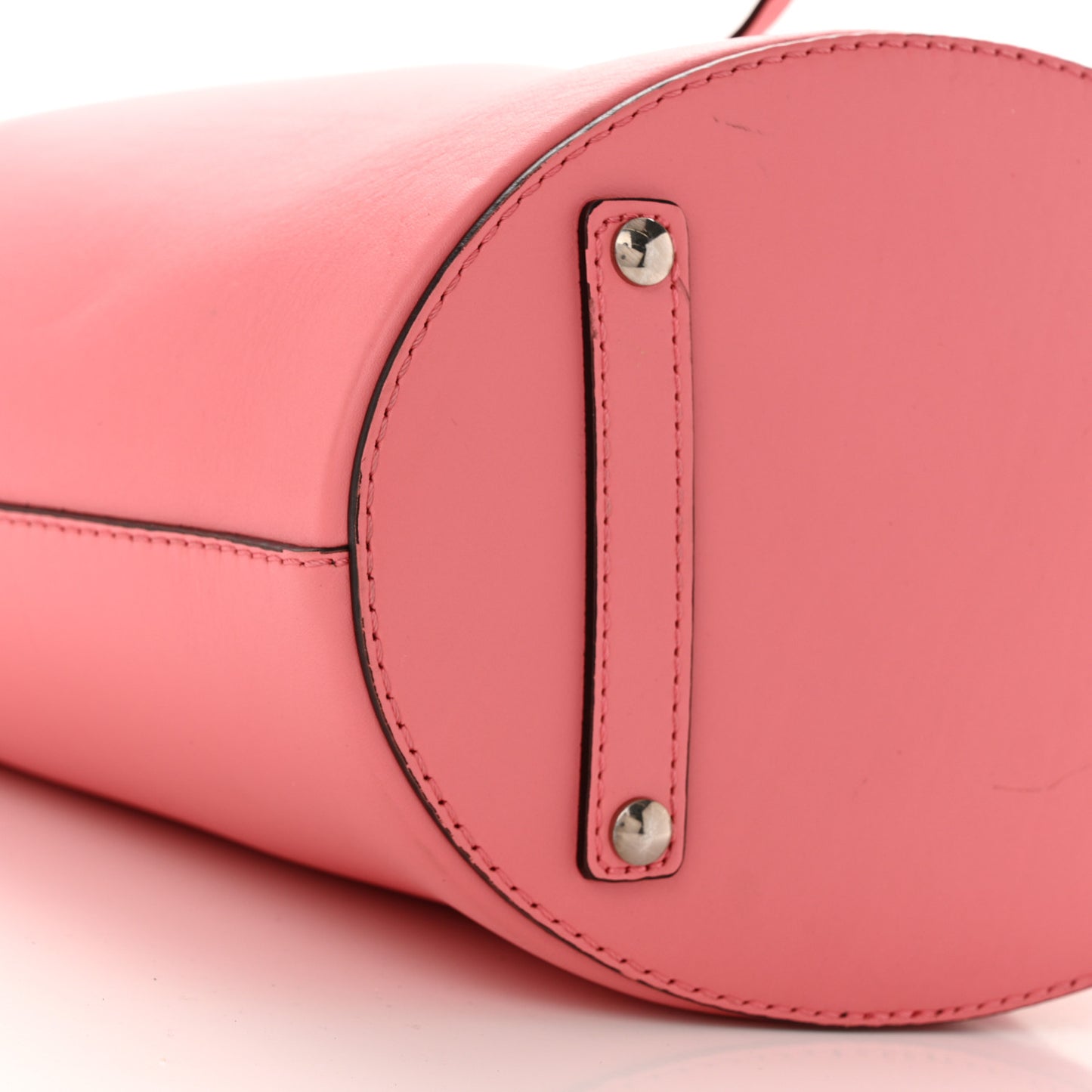 Supple Calfskin Medium Bucket Coral Pink
