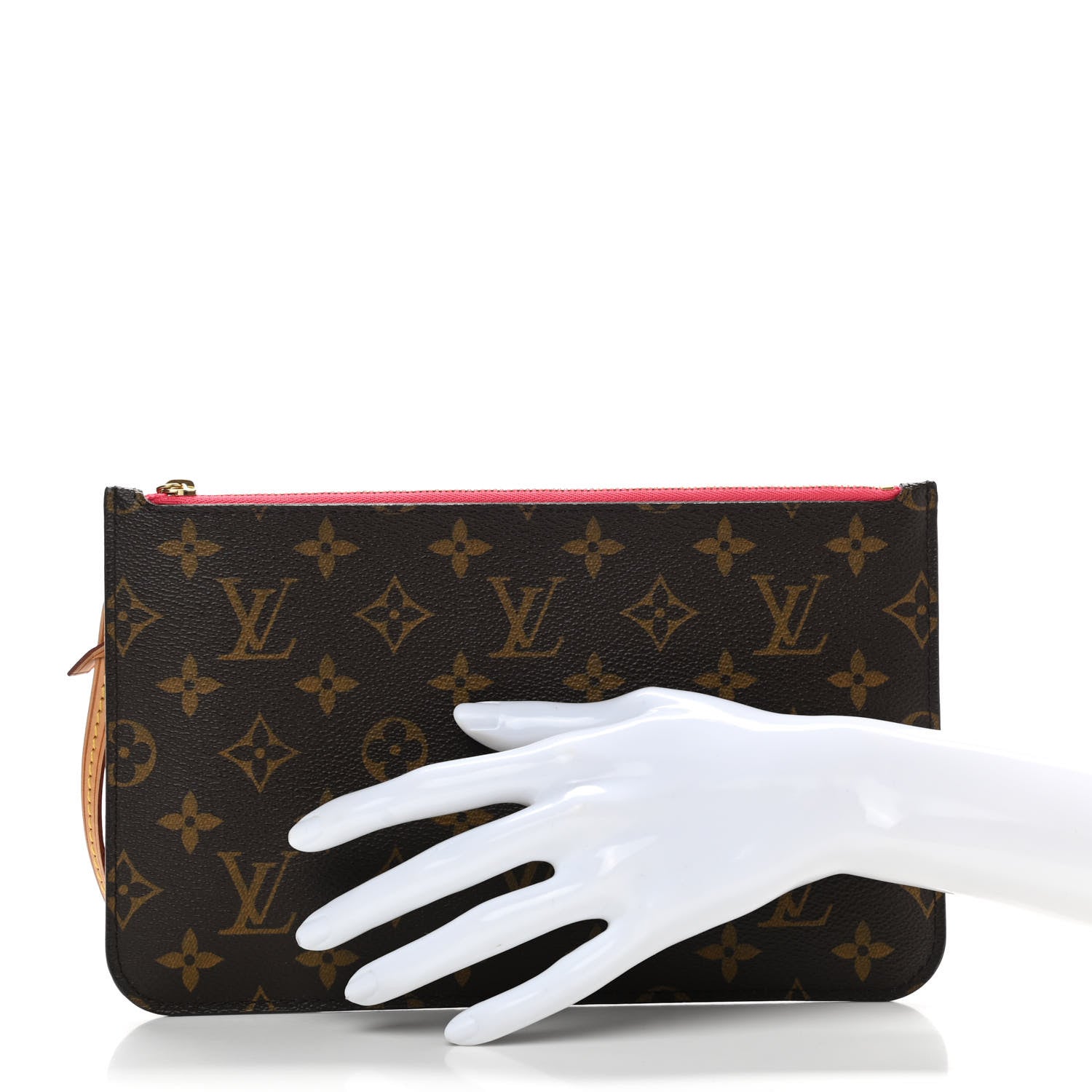 Louis Vuitton Monogram Neverfull MM GM Pochette Grenade 2 of 8