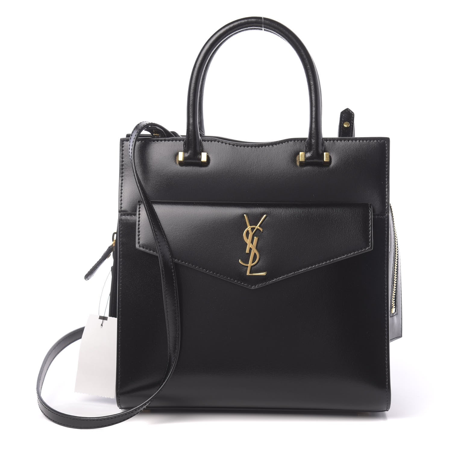 Saint Laurent Grain De Poudre Small Uptown Tote Black 1 of 10