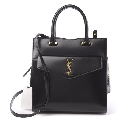 Saint Laurent Grain De Poudre Small Uptown Tote Black 1 of 10