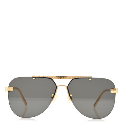 Louis Vuitton Metal LV Ash Sunglasses Z1261E Gold 2 of 7