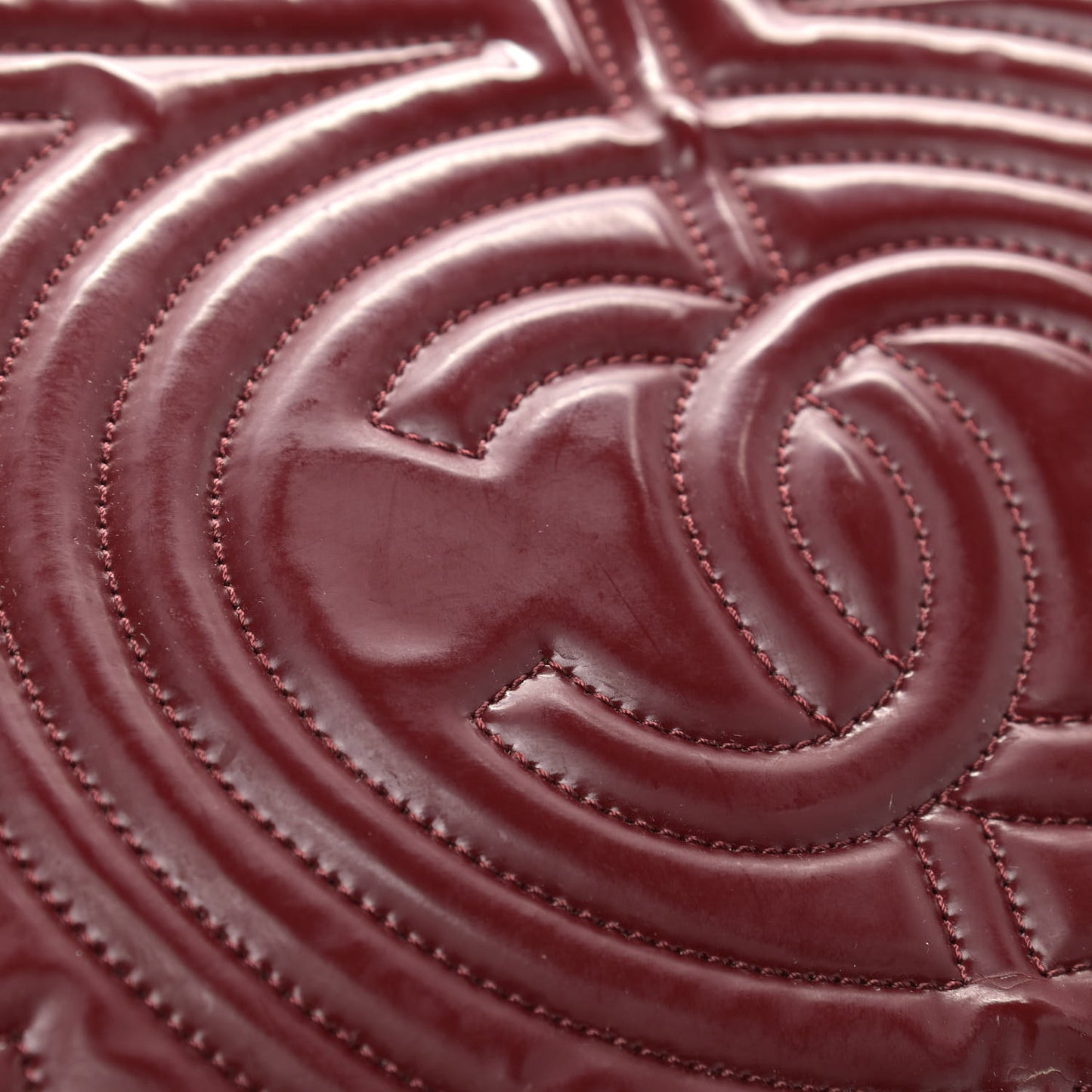 Vinyl Coco Ming Tote Dark Red