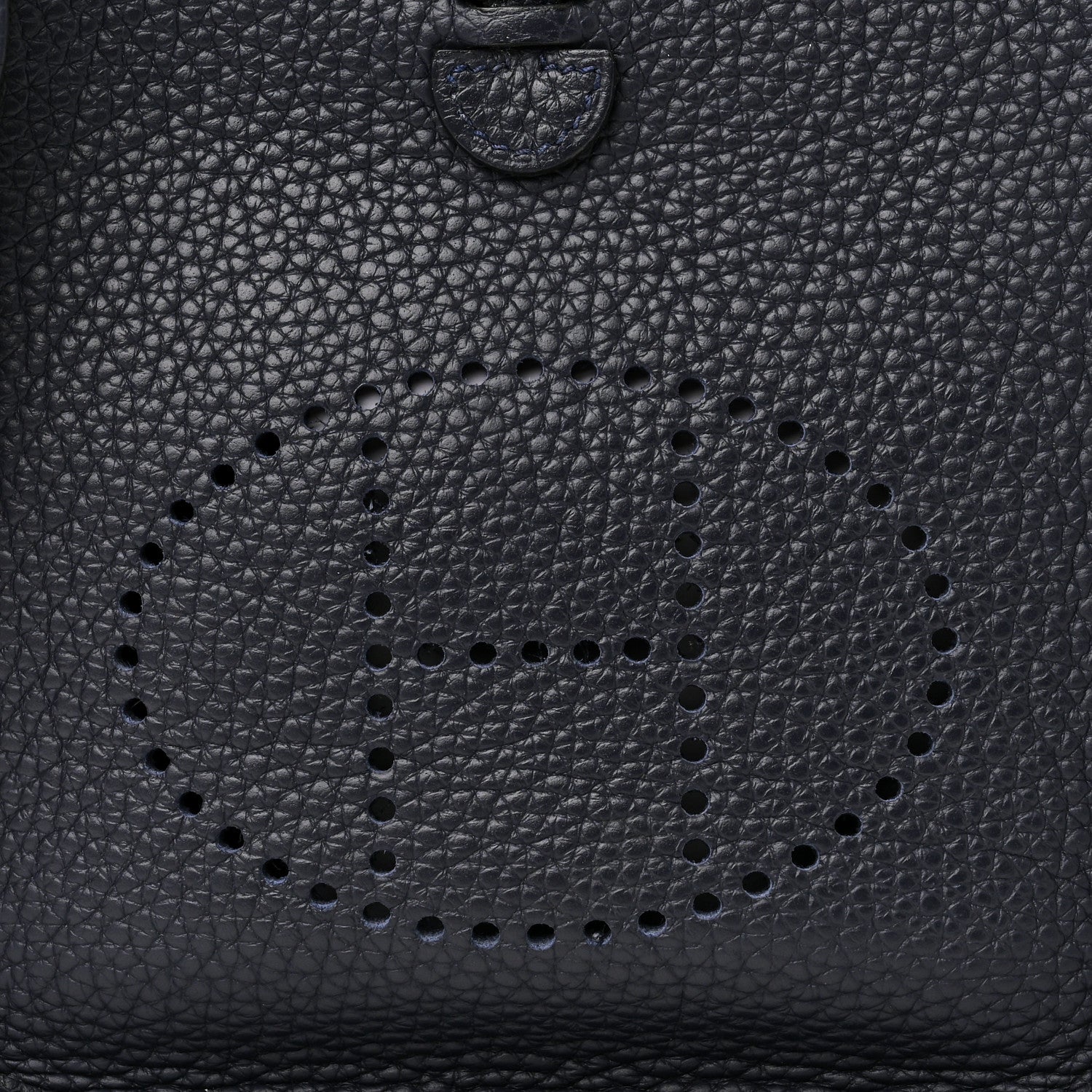 Hermes Taurillon Clemence Amazone Maxi Quadrille Evelyne TPM Bleu Nuit Bleu Saphir Anemone Capucine 7 of 10