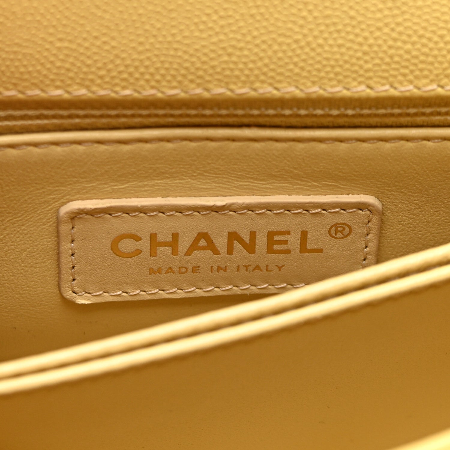 Chanel Caviar Quilted Mini Coco Handle Flap Yellow 6 of 10