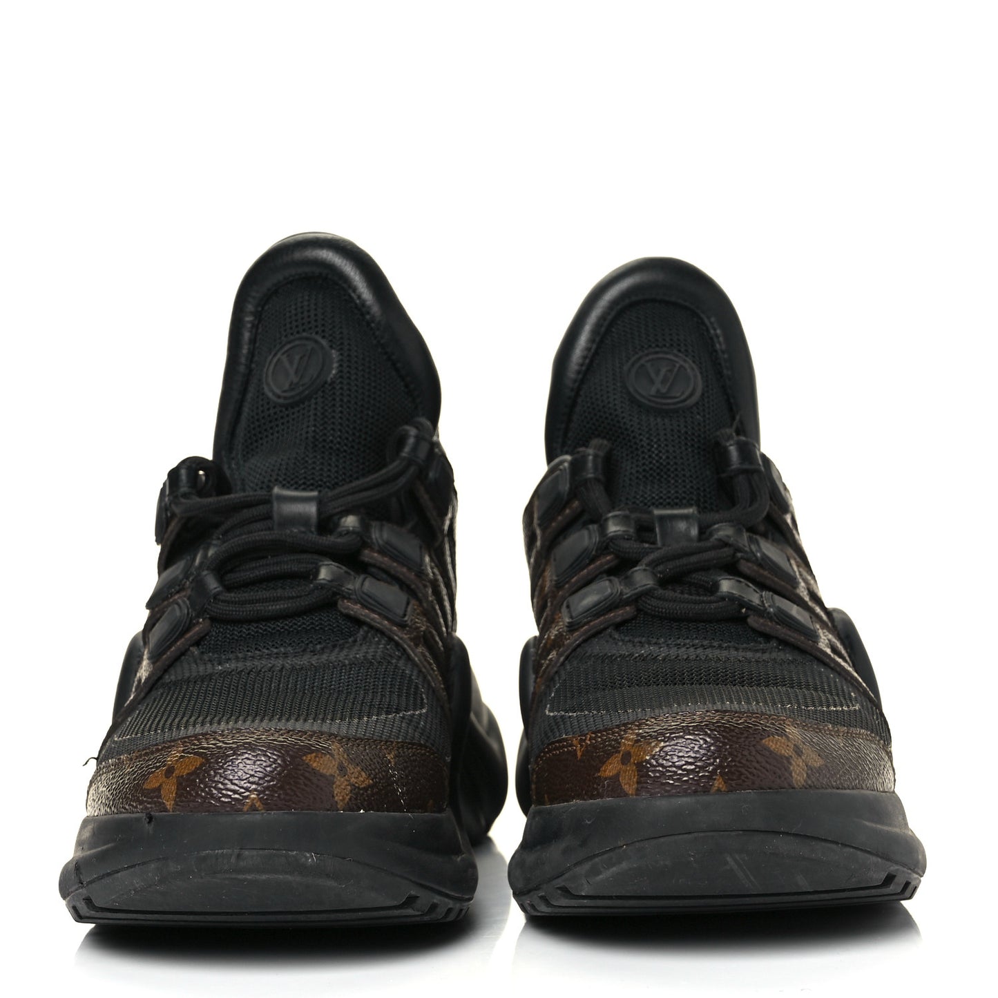 Calfskin Patent Monogram LV Archlight Sneakers 39 Black