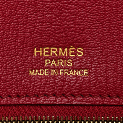 Hermes Tadelakt Ghillies Birkin 35 Rubis 6 of 12