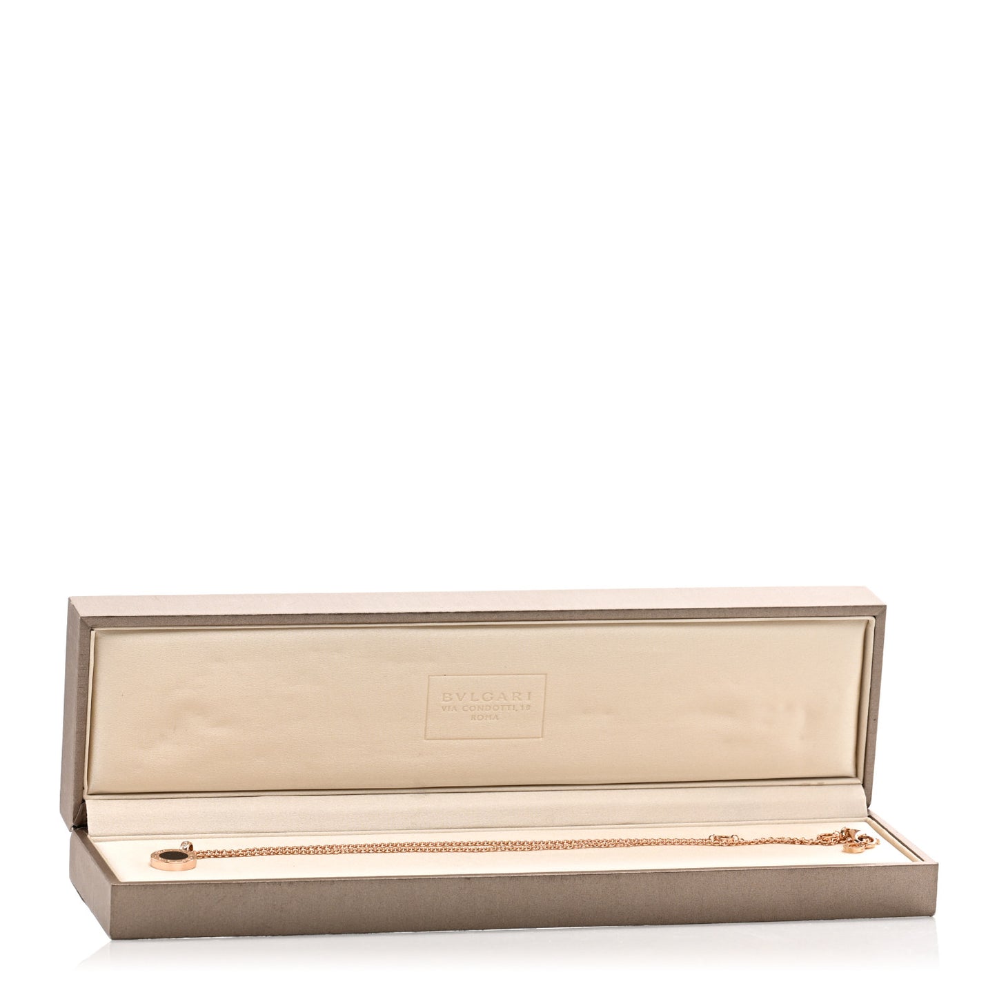 18K Rose Gold Diamond Black Onyx Mother of Pearl BVLGARI BVLGARI Pendant Necklace