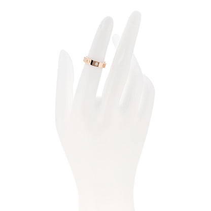 Cartier 18k Pink Gold Diamond 4mm LOVE Ring 48 4.5 2 of 5