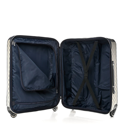 Gucci GG Supreme Monogram Web Medium Savoy Trolley Beige Blue 4 of 9