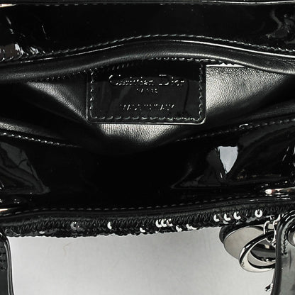Christian Dior Sequin Medium Lady Dior Black 6 of 7