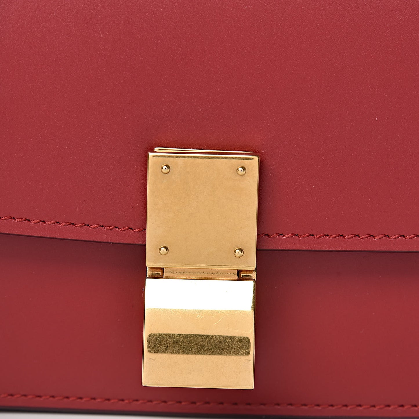 Box Calfskin Small Classic Box Flap Bag Red