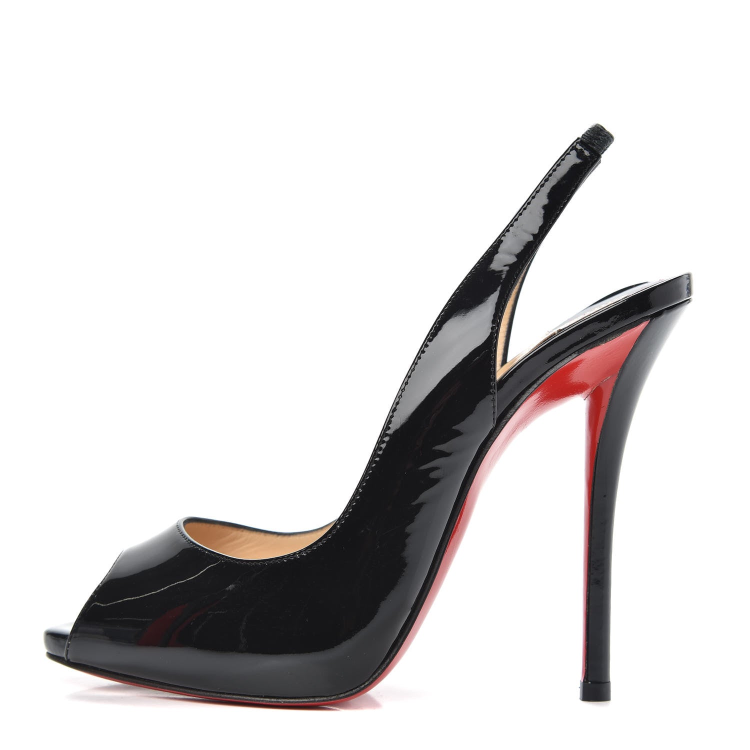Christian Louboutin Patent Gamma Talon 120 Pumps 36.5 Black 1 of 9