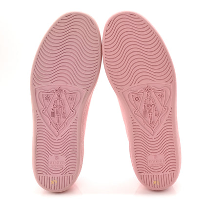 Gucci Miro Soft Calfskin Interlocking G Perforated Womens Ace Sneakers 36.5 Wild Rose Lapis 6 of 10
