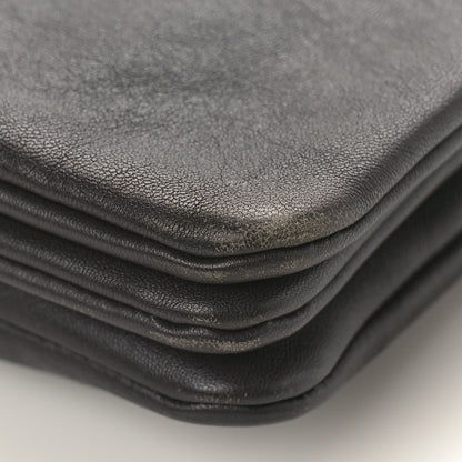 Celine Lambskin Large Trio Crossbody Bag Black 10 of 13