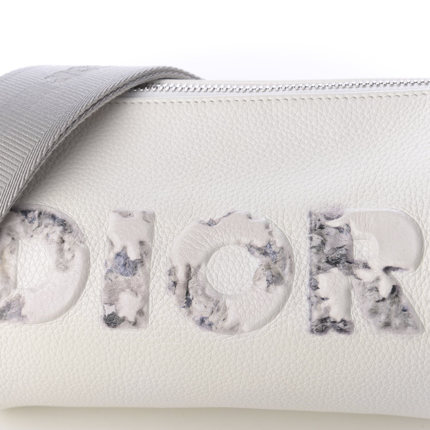 Christian Dior X DANIEL ARSHAM Grained Calfskin Mens Roller Bag White 10 of 10