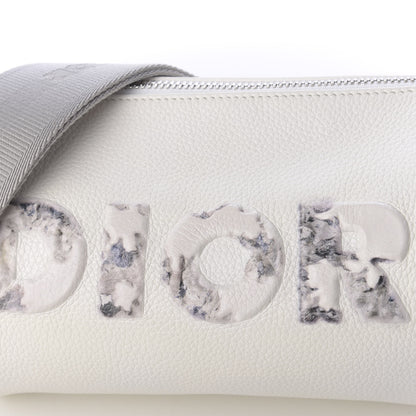 Christian Dior X DANIEL ARSHAM Grained Calfskin Mens Roller Bag White 10 of 10