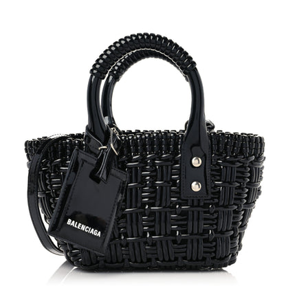 Balenciaga Faux Calfskin XXS Bistro Basket Black 1 of 8