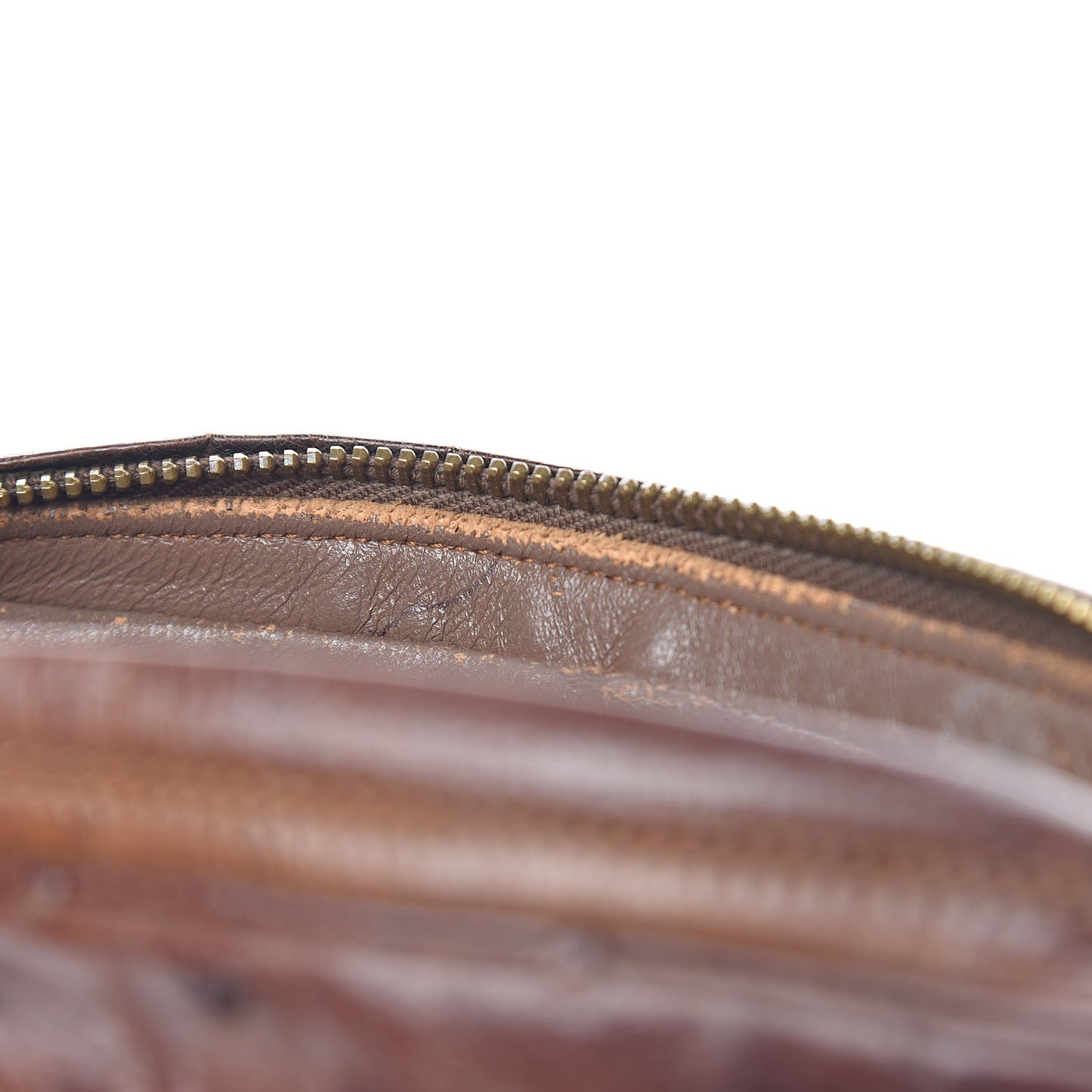 Ostrich Tassel Camera Case Brown