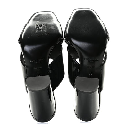 Saint Laurent Patent LouLou Mules 36 Black 9 of 11