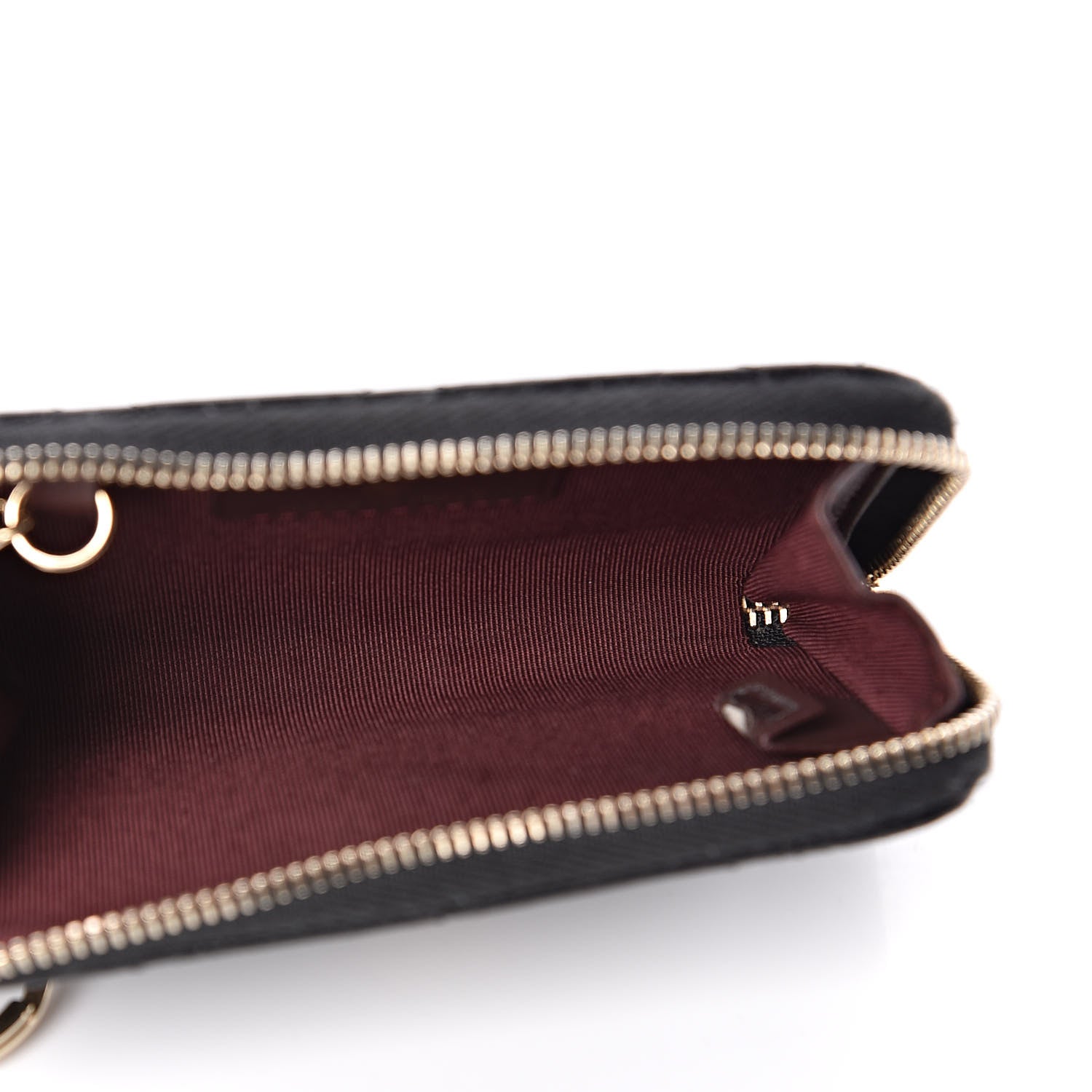 Chanel Lambskin Quilted Key Holder Case Black 5 of 8
