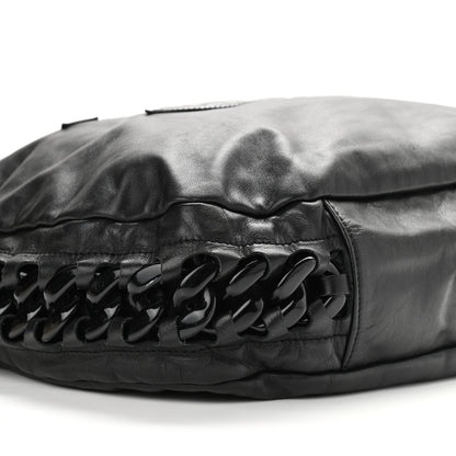 Chanel Calfskin Modern Chain Rhodoid Hobo Black 9 of 12