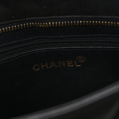 Chanel Lambskin Quilted Medallion Tote Black Black 6 of 12